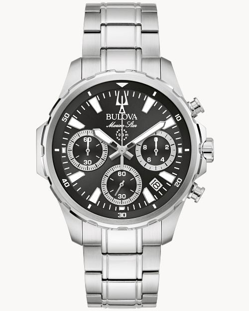 Bulova Marine Star 96B467 Herrenuhr • Chronograph • Saphirglas