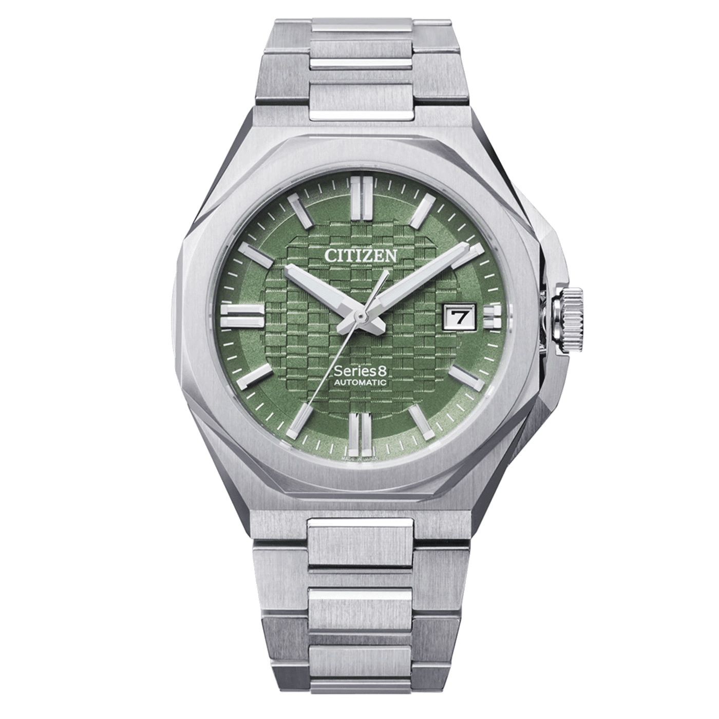 Citizen Series 8 NB6080-51W Herrenuhr Grün • Automatikwerk Kaliber 9051 • Saphirglas