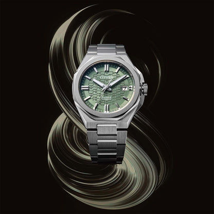 Citizen Series 8 NB6080-51W Herrenuhr Grün • Automatikwerk Kaliber 9051 • Saphirglas, Bild 11