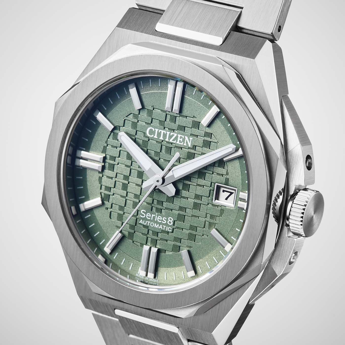 Citizen Series 8 NB6080-51W Herrenuhr Grün • Automatikwerk Kaliber 9051 • Saphirglas, Bild 2