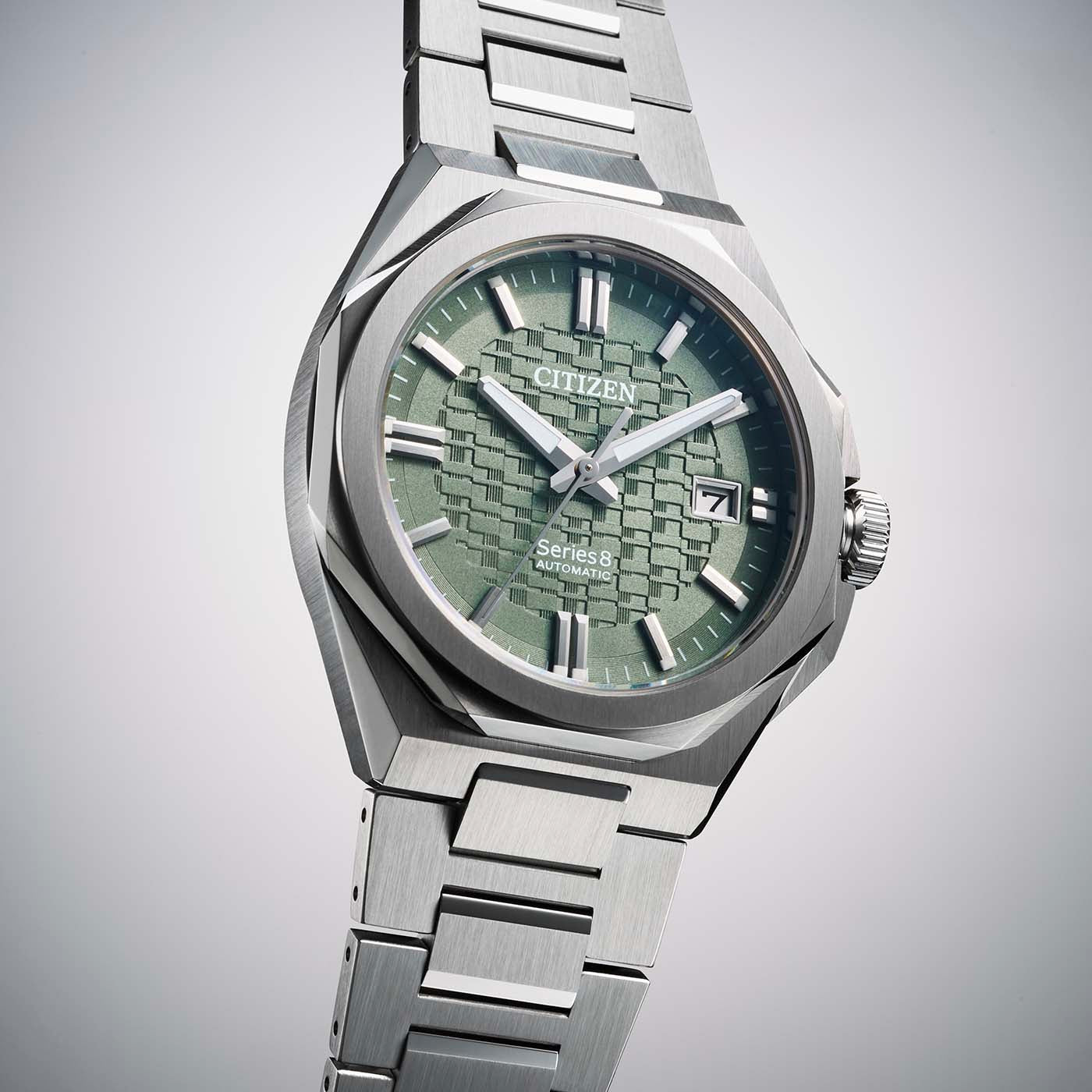 Citizen Series 8 NB6080-51W Herrenuhr Grün • Automatikwerk Kaliber 9051 • Saphirglas, Bild 6