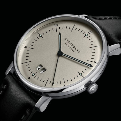 Sternglas Naos S01-NAG26-BR02 Men's Watch • Bauhaus Design