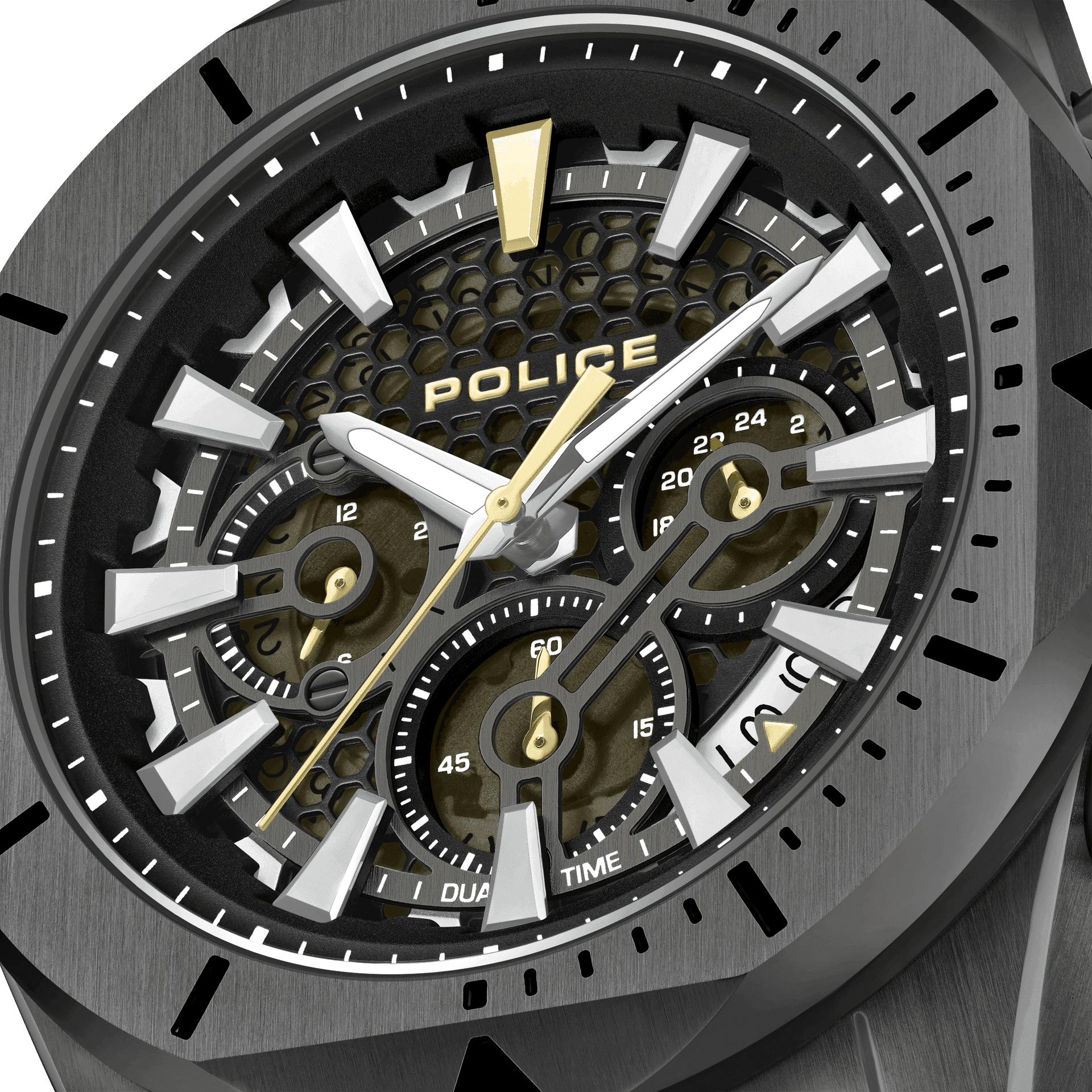 Police Electrical PEWGF0054503 Herrenuhr Schwarz • Multifunktion • Lederband, Bild 4