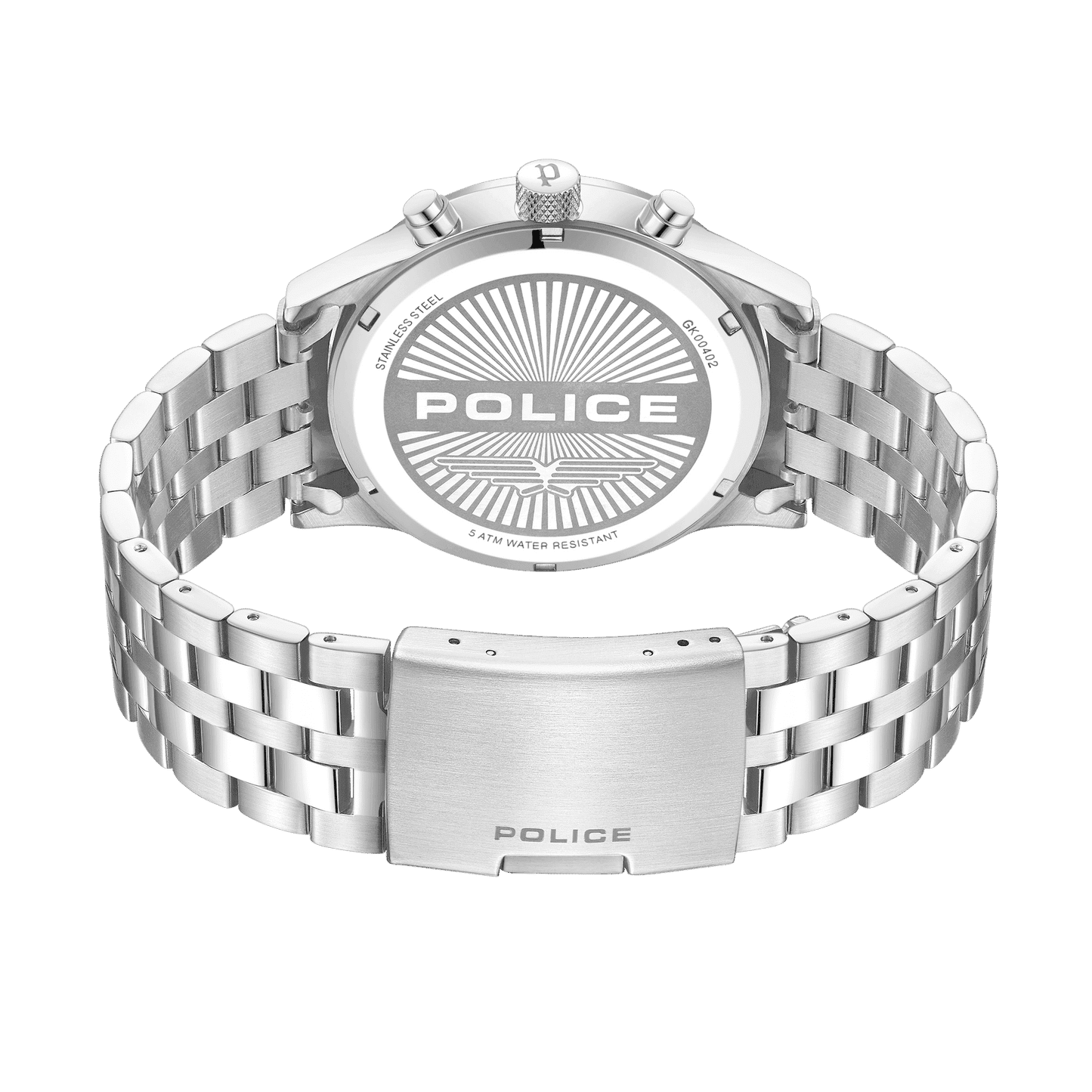 Police Driver II PEWGK0040205 Herrenuhr Silber • Multifunktionswerk • Edelstahlarmband, Bild 3
