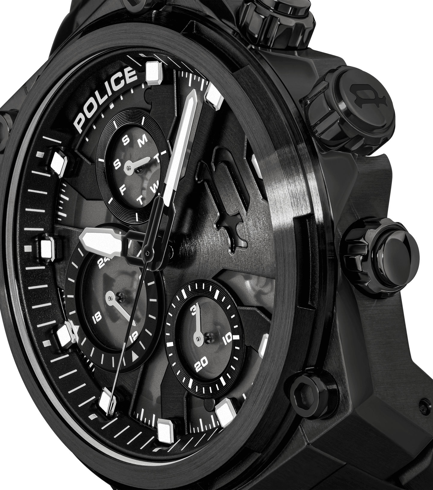 Police Airflow PEWGK2239106 Herren • Chronograph • IP-Schwarz Edelstahlarmband, Bild 4