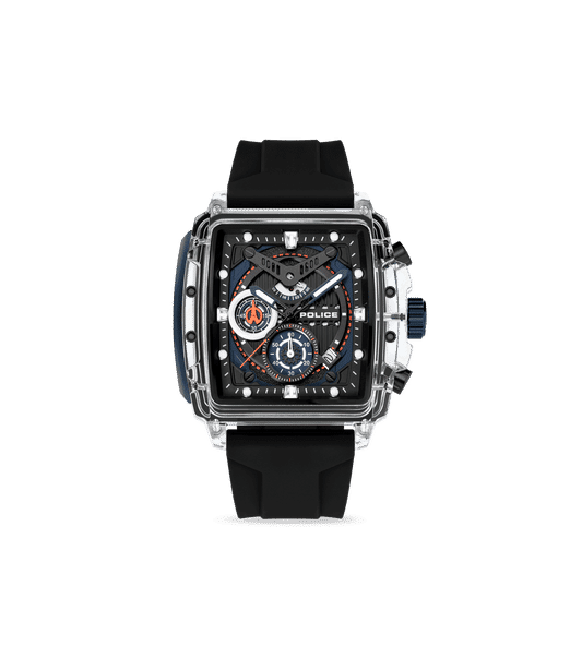 Police Clout PEWGO0052402-SET Herrenuhr Transparent • Chronograph • 4 Silikonarmbänder, Bild 3