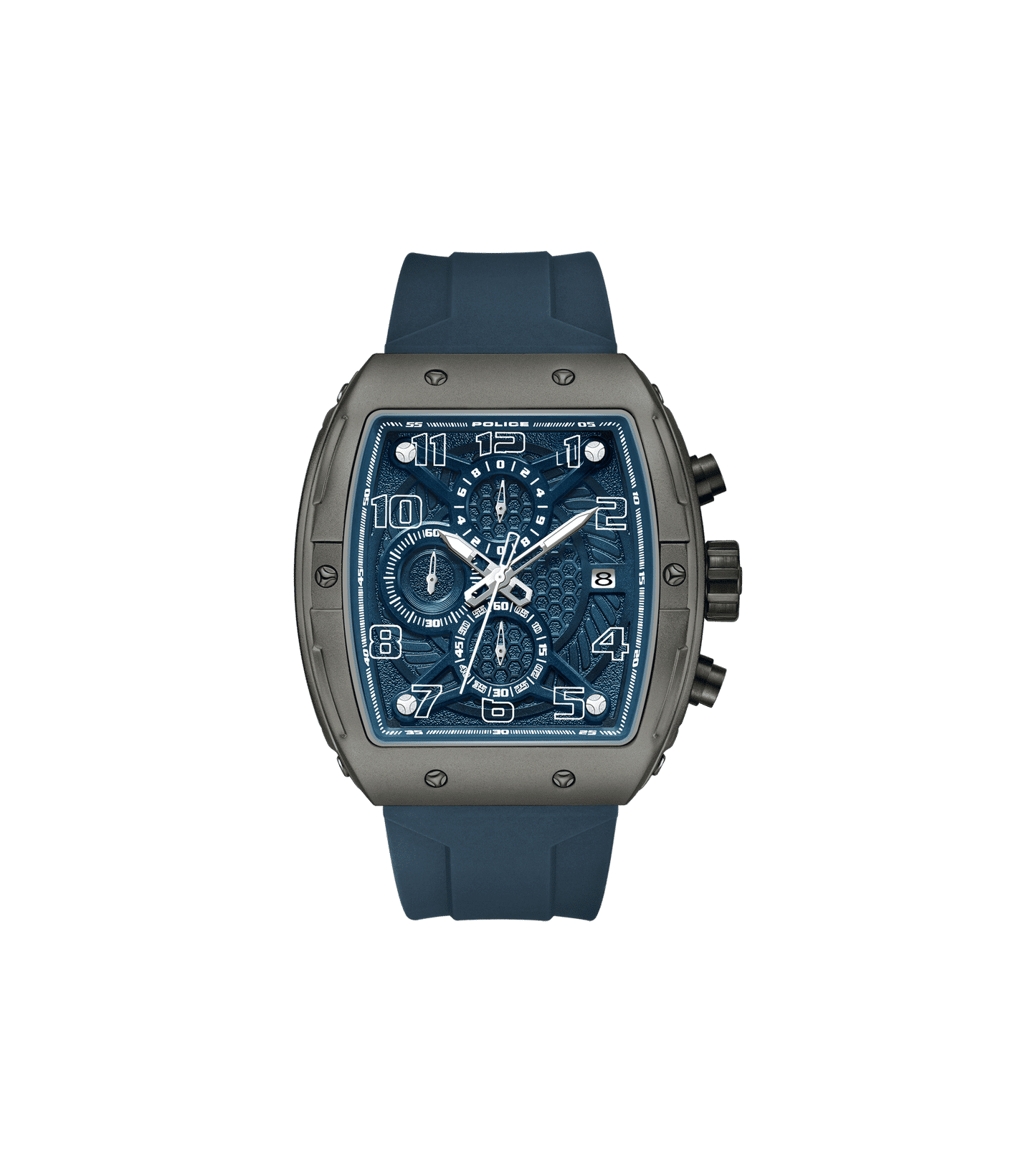 Police Coswig PEWGO0063102 Herrenuhr Blau • Quarz-Chronograph • Leichtmetallgehäuse mit IP-Beschichtung