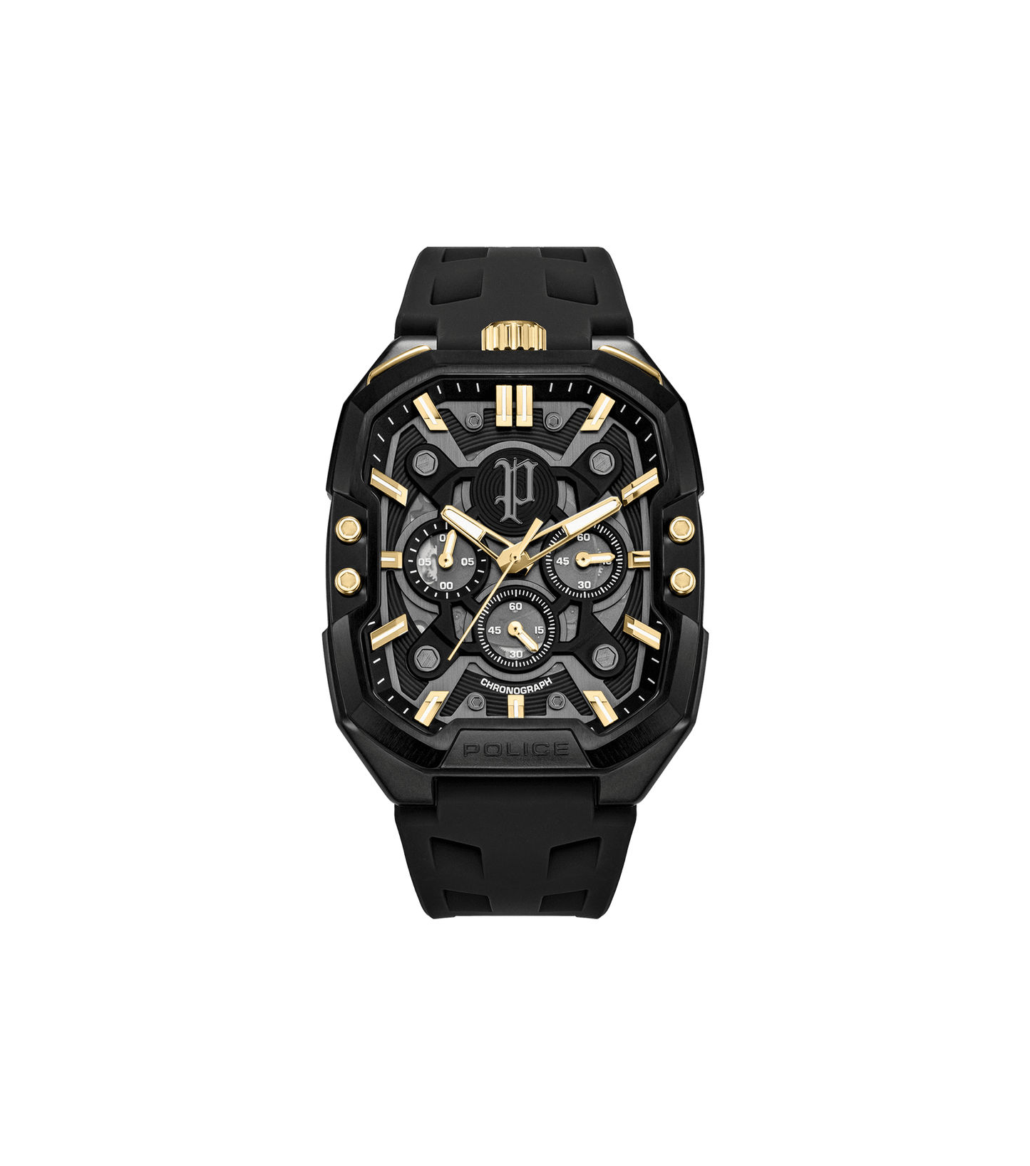 Police Bullhead PEWGO0092204 Herrenuhr Schwarz • Mineralglas • Multifunktion