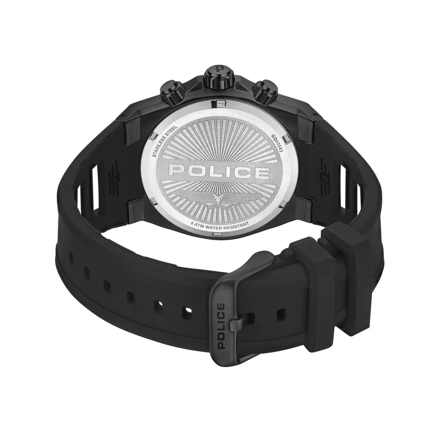 Police Sonic PEWGQ0054303 Herrenuhr Schwarz • Multifunktionswerk • Skelettiertes Zifferblatt, Bild 3