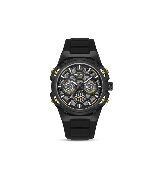 Police Challenger PEWGQ0071901 Herrenuhr Schwarz • Multifunction-Werk • Ionen-beschichtetes Gehäuse