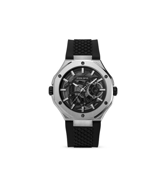 Police DUAL PEWGQ0081901 Herrenuhr Schwarz • Zwei Zifferblätter • Multifunktion