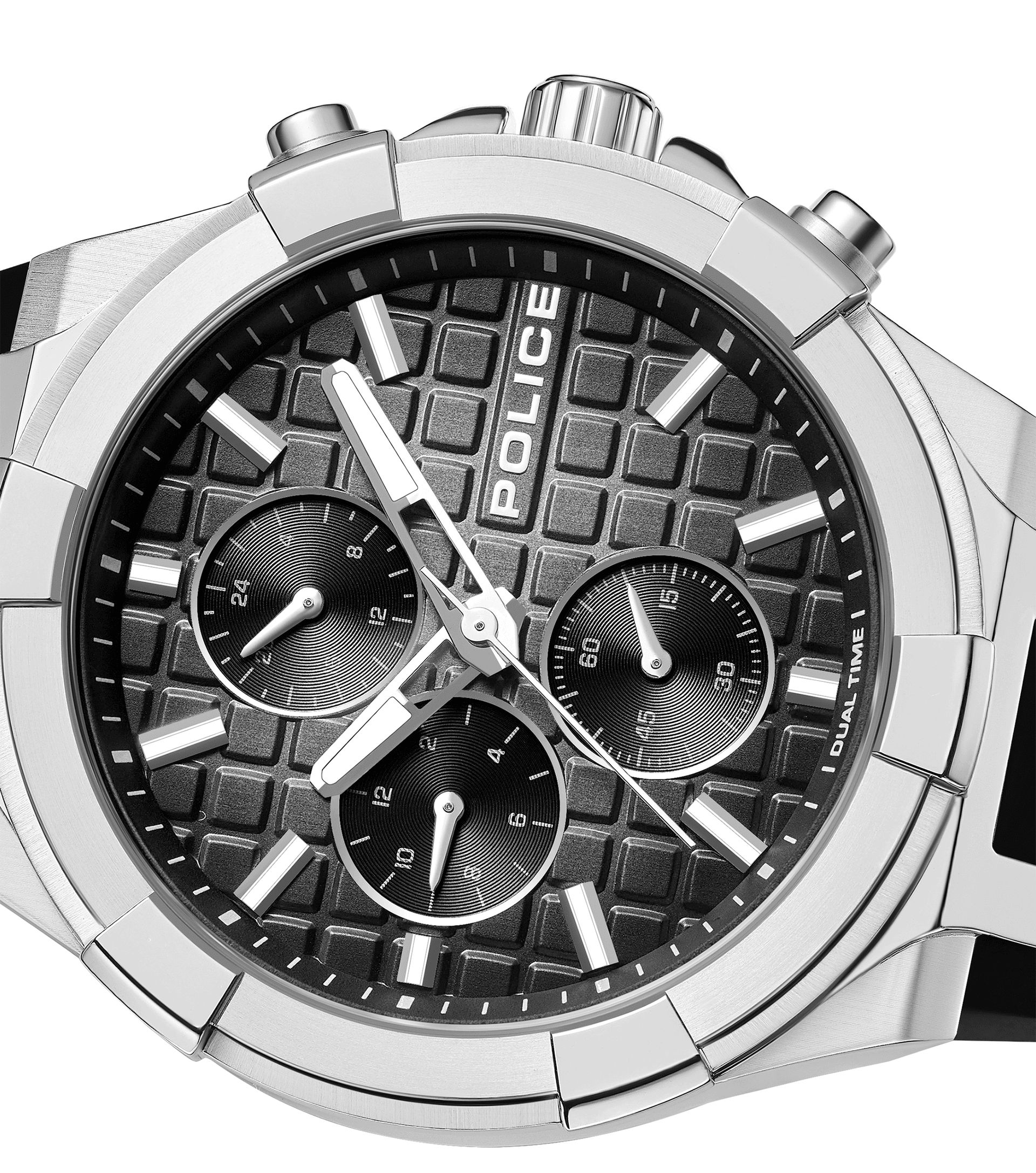Police Guardian PEWGQ0082002 Herrenuhr Schwarz • Chronograph • 5 ATM Wasserdicht, Bild 4