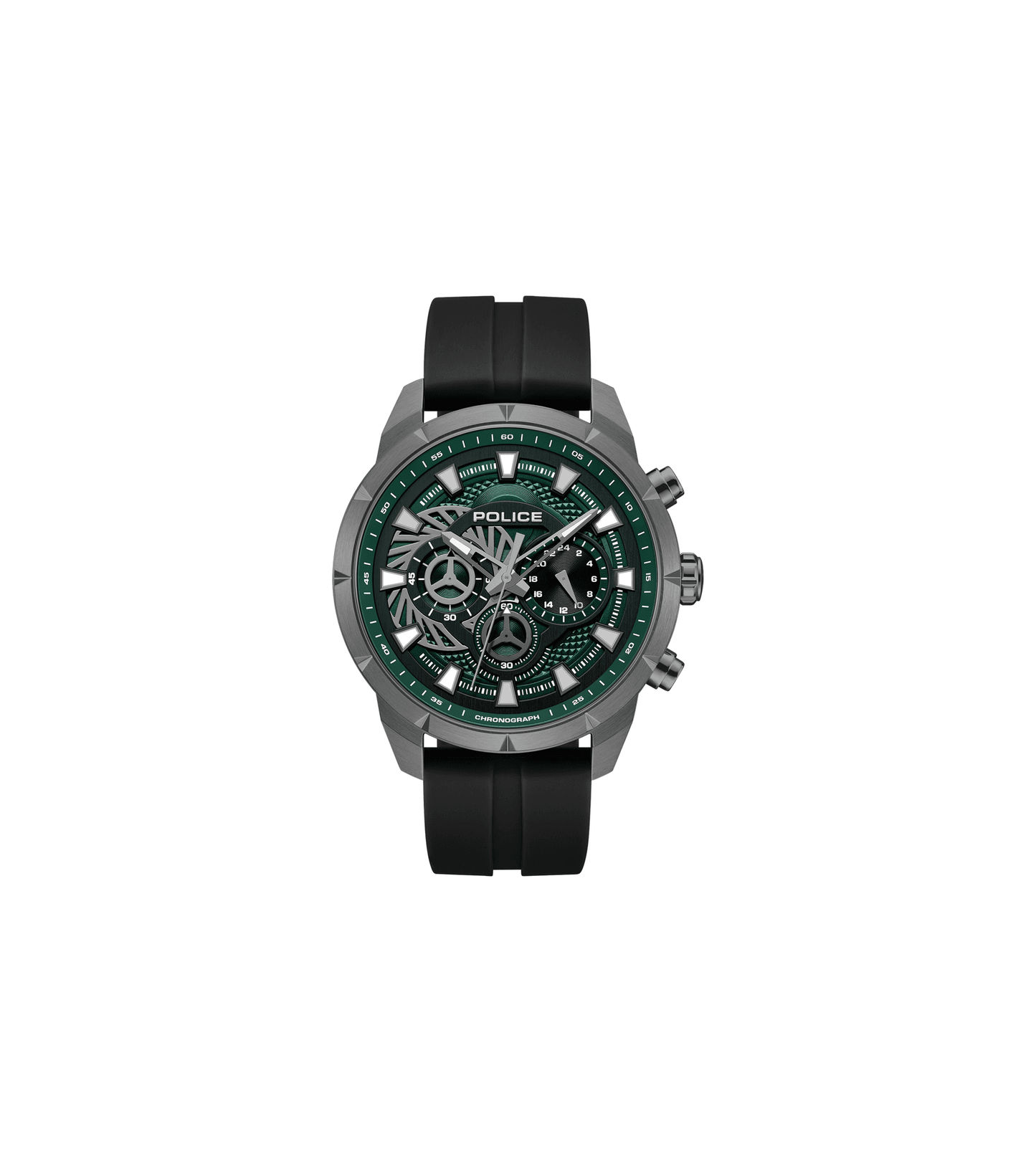 Police Neist PEWGQ0092703 Herrenuhr Schwarz • Dual-Time-Funktion • Ionenplattiertes Gehäuse