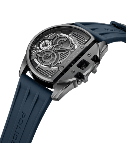 Police Daintree PEWGQ2203604 Herrenuhr Blau • Multifunction • Blaues Silikonarmband, Bild 2
