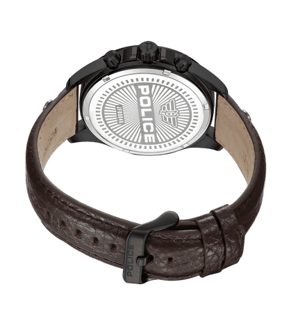 Police Malawi PEWJF0004602 Herren • Multifunktionswerk • Lederarmband Braun, Bild 3