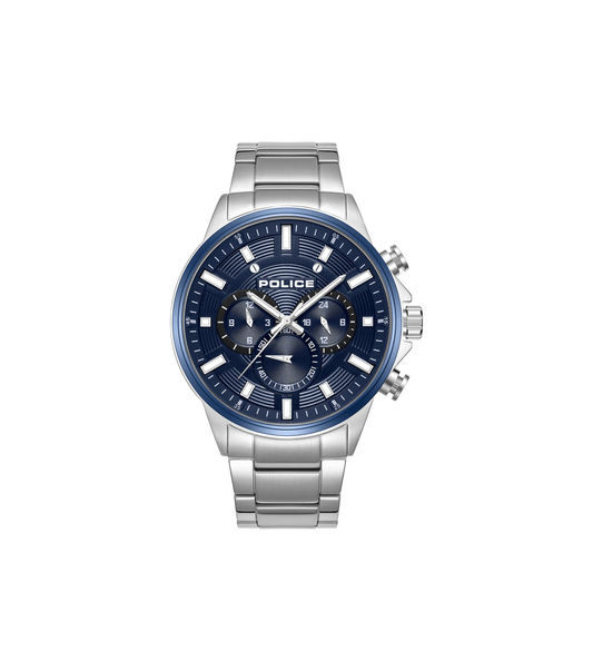 Police Kismet PEWJK2195140M Herrenuhr Silber • Quarz-Chronograph • Edelstahlgehäuse 47 mm