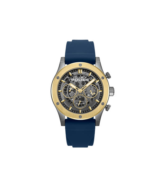 Police Knotty PEWJQ0006406M Herrenuhr Blau • Quarz-Chronograph • Industrielles Design