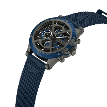 Police Surigao PEWJQ2110503 Herrenuhr Blau • Multifunktion mit Datum & Wochentag • Blaue IP-Lünette im Industriedesign, Bild