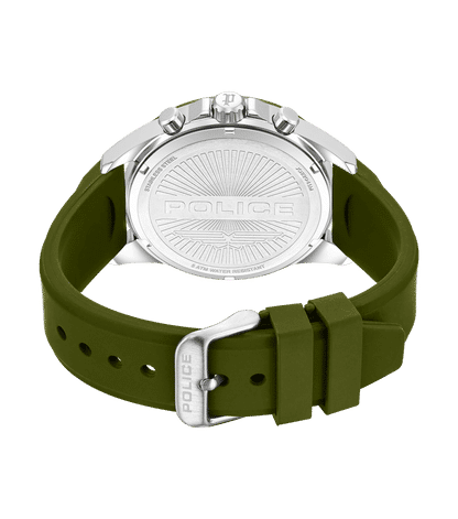 Police Motion PEWJQ2204111M Herrenuhr Oliv • Multifunction-Chronograph • Silikonarmband, Bild 3