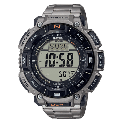 Casio PRG-340T-7ER Pro Trek Herrenuhr Weiß • Tough Solar • Digitaler Kompass, Bild 2