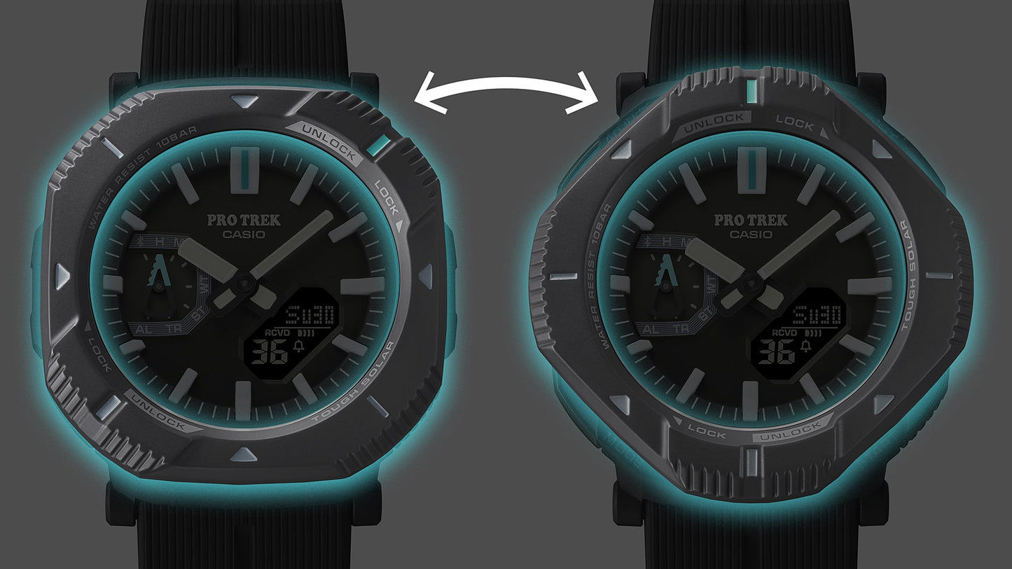 Casio Pro Trek PRJ-B001-1ER Herrenuhr • Tough Solar & Bluetooth • Drehbare Schutzlünette, Bild 4