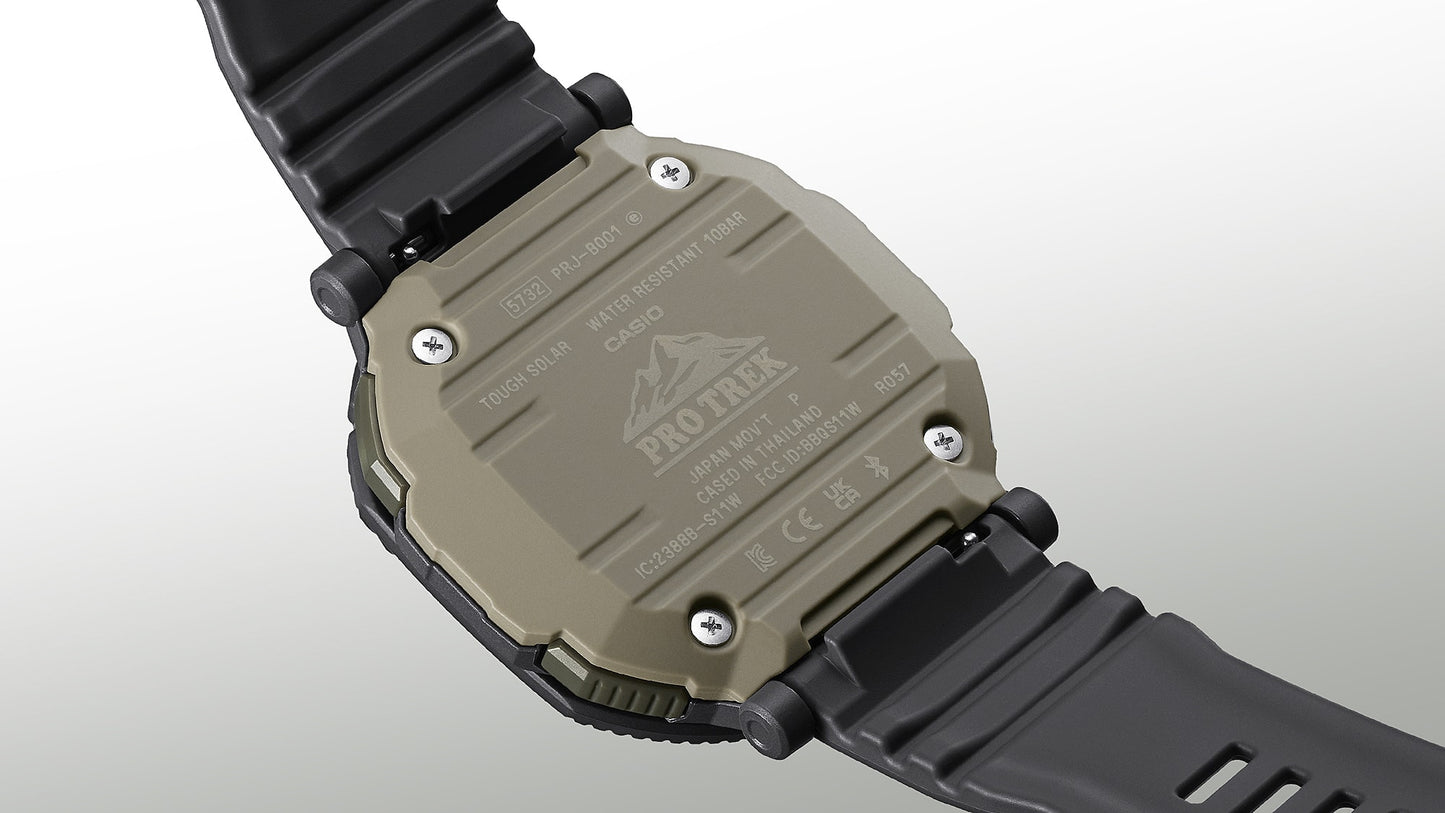 Casio Pro Trek PRJ-B001-1ER Herrenuhr • Tough Solar & Bluetooth • Drehbare Schutzlünette, Bild 6