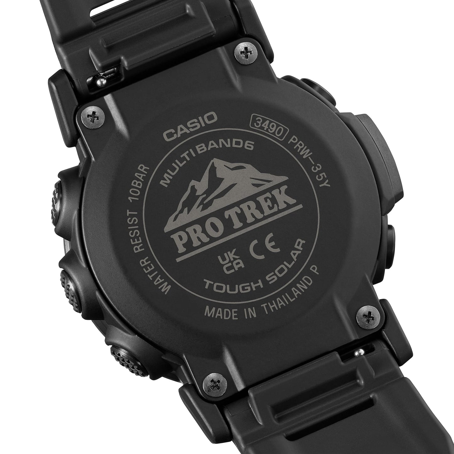 Casio PRW-35Y-1BER PRO TREK Herrenuhr Schwarz • Tough Solar & Multiband 6 • Digitaler Kompass & Höhenmesser, Bild 12