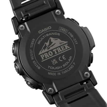 Casio PRW-35Y-1BER PRO TREK Herrenuhr Schwarz • Tough Solar & Multiband 6 • Digitaler Kompass & Höhenmesser, Bild 12