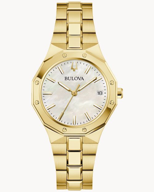 Bulova Classic 97M119 Damenuhr Weiß • Saphirglas • Super-LumiNova