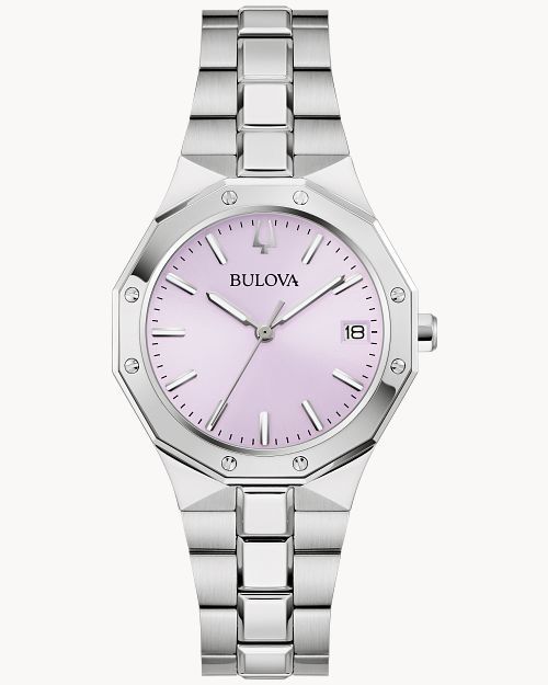Bulova Classic 96M170 Damenuhr Silber • Saphirglas mit Antireflexbeschichtung • Leuchtzeiger