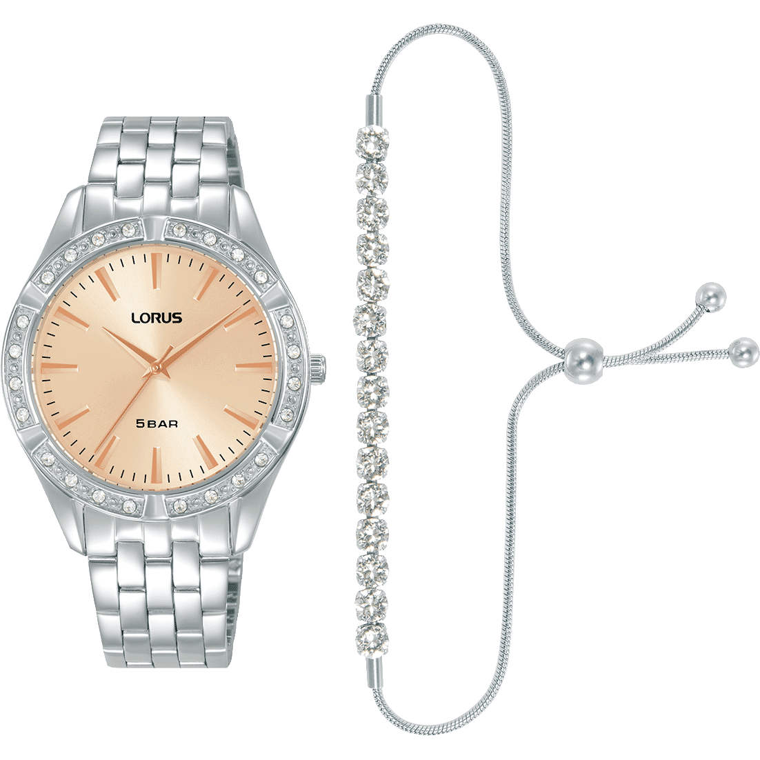 Lorus RG291XX9 Damenuhr Rosé • Mineralglas • Edelstahlarmband