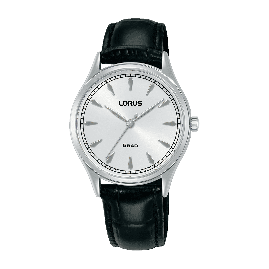 Lorus Classic RG297YX9 Damen Armbanduhr • Mineralglas • Schwarzes Lederband