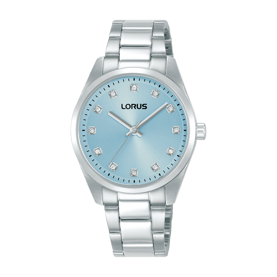 Lorus RG323XX9 Damenuhr Fashion Hellblau • Mineralglas • Edelstahlarmband