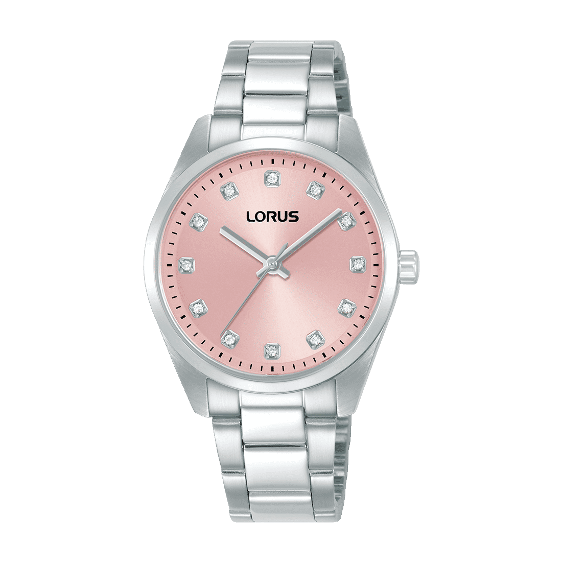 Lorus RG325XX9 Damenuhr Fashion Rosa • Mineralglas • Edelstahlarmband