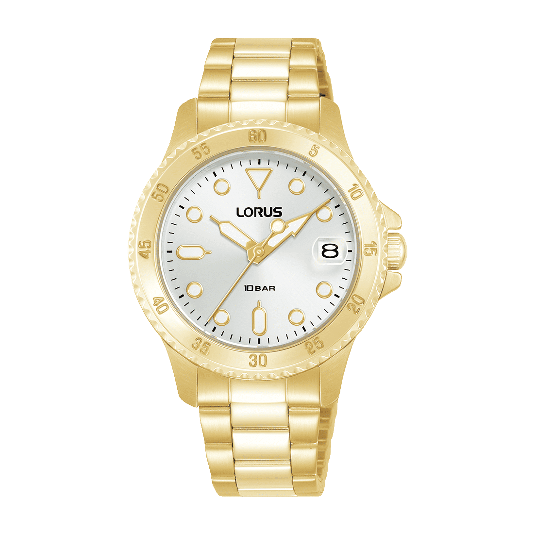 Lorus Sports RG816DX9 Damenuhr Silber • Mineralglas • Edelstahlarmband