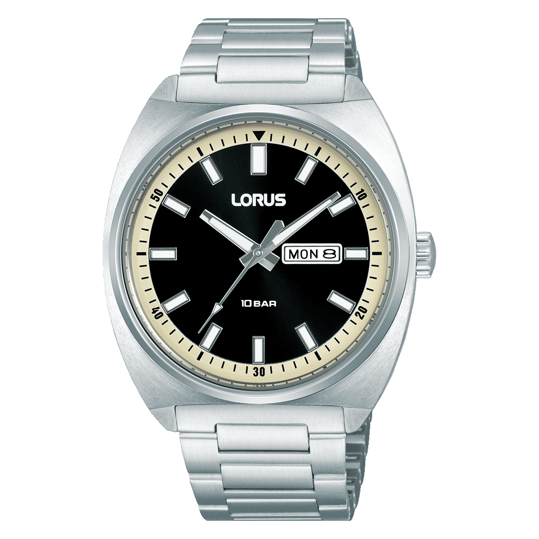 Lorus Sports RH311BX9 Herren Armbanduhr Schwarz • Mineralglas • Datum & Wochentag