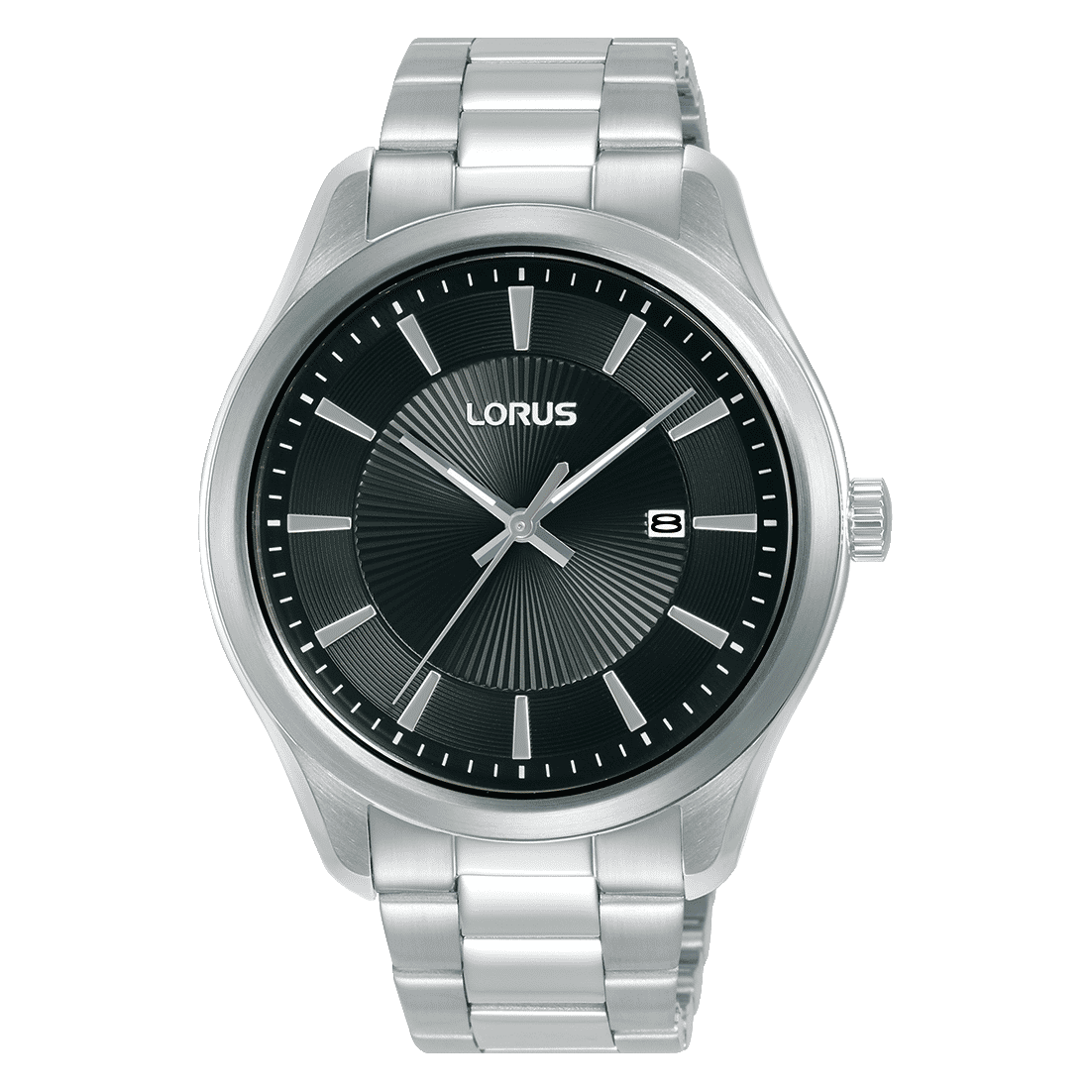 Lorus Classic RH925RX9 Herrenuhr Schwarz • Mineralglas • Edelstahlarmband