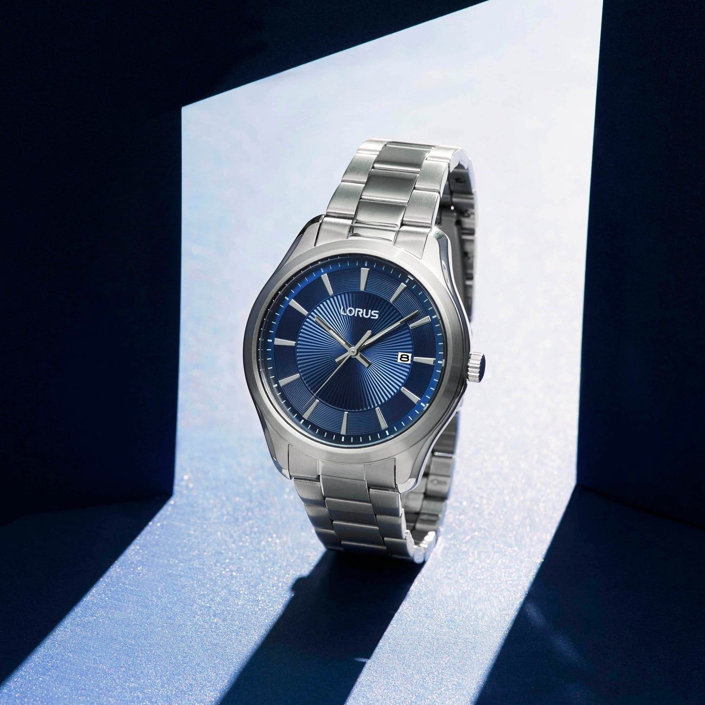 Lorus Classic RH927RX9 Herrenuhr Blau • Mineralglas • Edelstahlarmband, Bild 2
