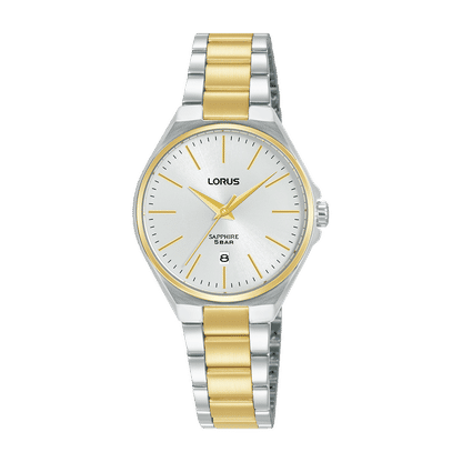 Lorus Dress RJ270BX9 Damen Armbanduhr Weiß • Saphirglas • Edelstahlarmband