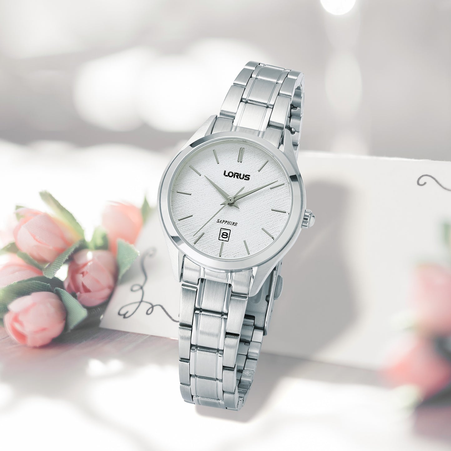 Lorus Classic RJ289BX9 Damen Armbanduhr • Saphirglas • Edelstahlgehäuse, Bild 2