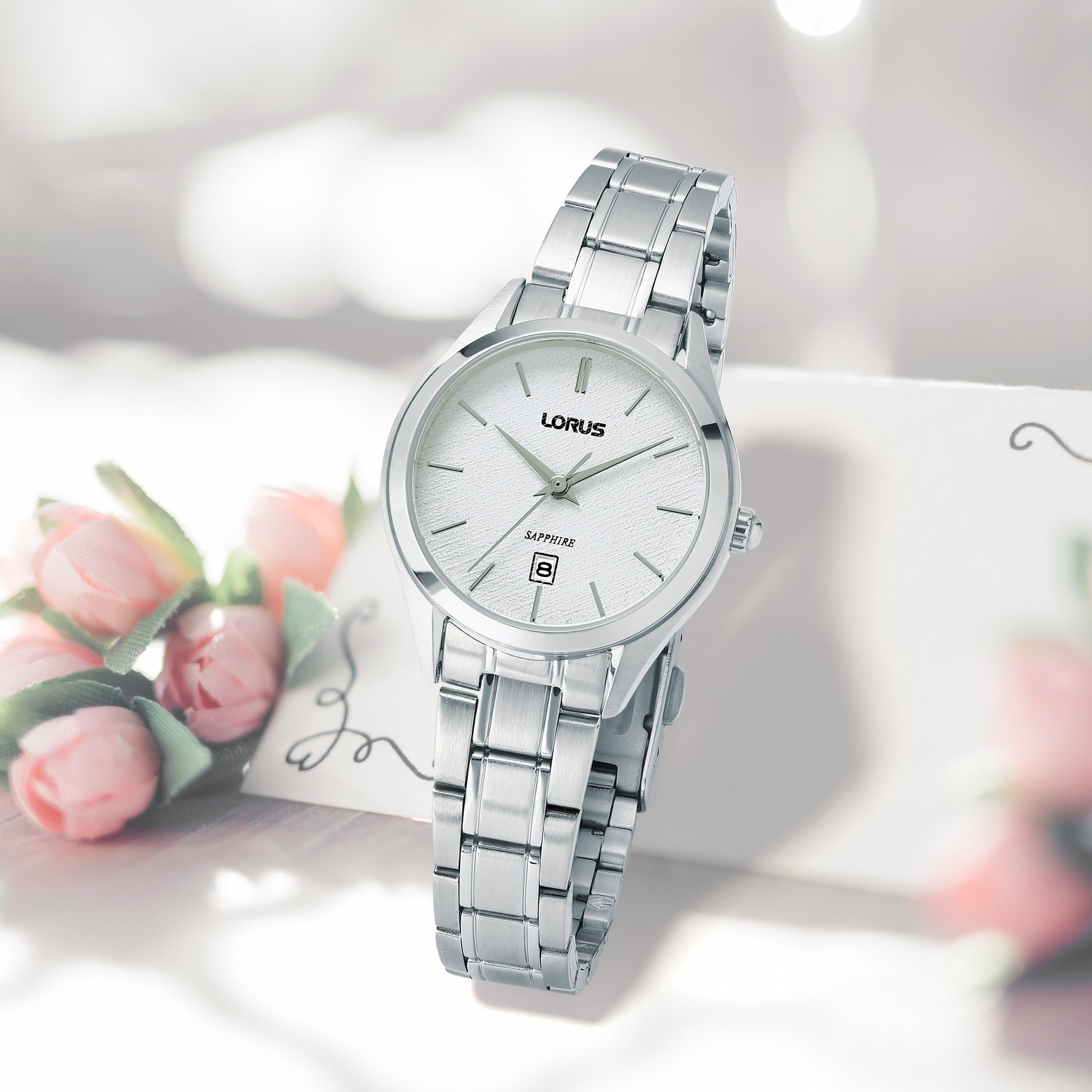 Lorus Classic RJ289BX9 Damen Armbanduhr • Saphirglas • Edelstahlgehäuse, Bild 2