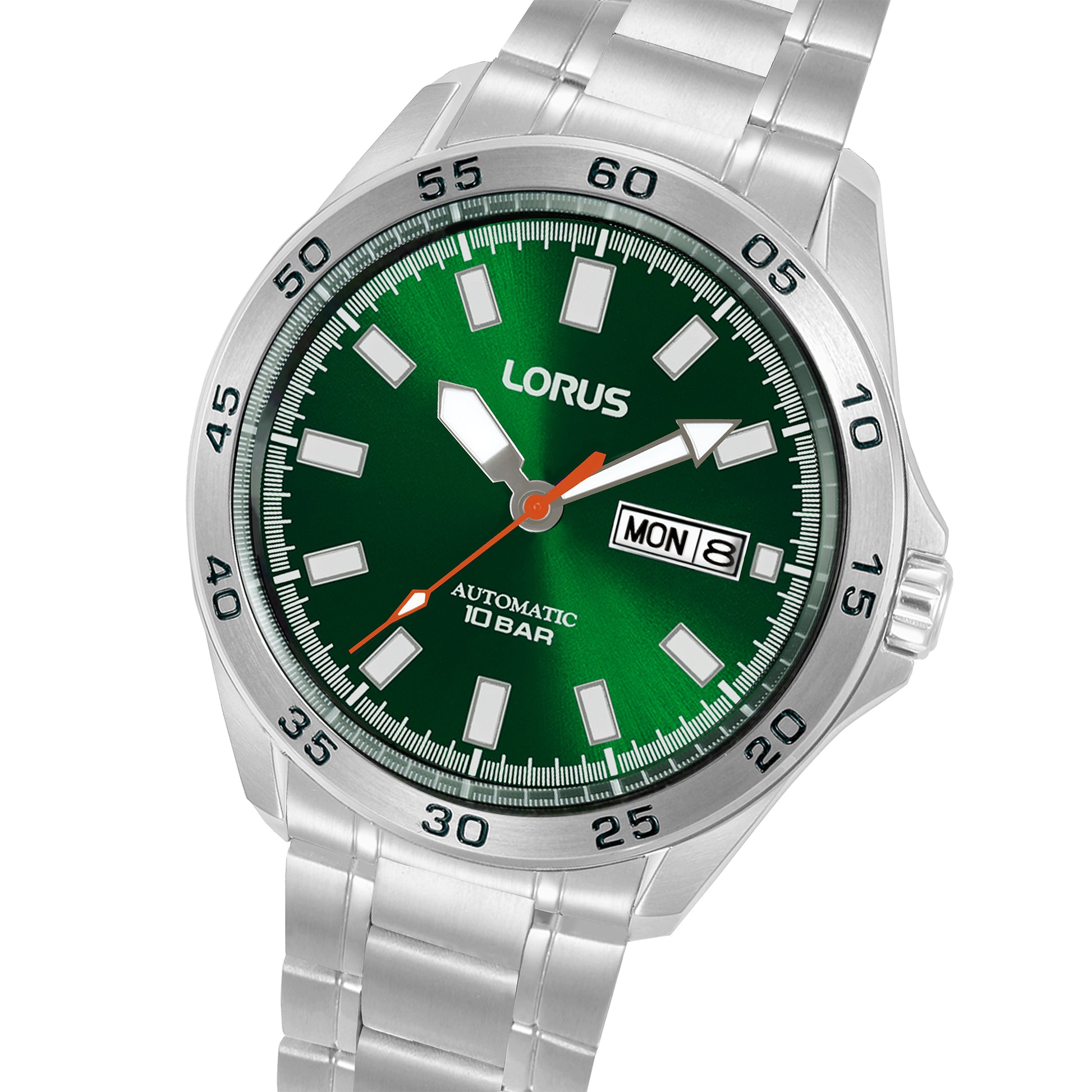 Lorus Classic RL423CX9 Herren Armbanduhr • Automatikwerk mit Datum & Tag • Dunkelgrünes Zifferblatt, Bild 2