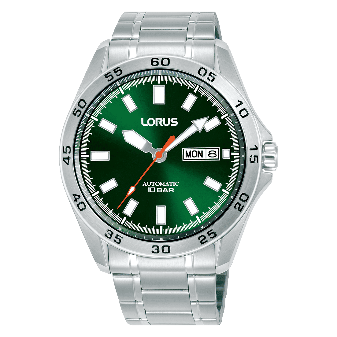 Lorus Classic RL423CX9 Herren Armbanduhr • Automatikwerk mit Datum & Tag • Dunkelgrünes Zifferblatt