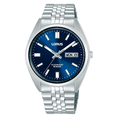 Lorus Classic RL429CX9 Herrenuhr Automatik Dunkelblau • Mineralglas • Edelstahlarmband