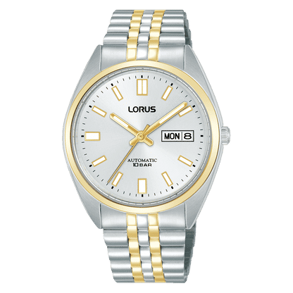 Lorus Classic RL432CX9 Herrenuhr Automatik Silber • Mineralglas • Durchsichtiger Gehäuseboden