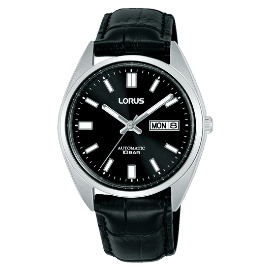 Lorus Classic RL435CX9 Herrenuhr Schwarz • Automatikwerk mit Datum & Tag • Sichtboden