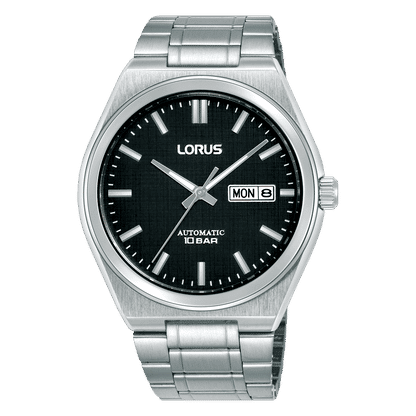Lorus Classic RL437CX9 Herren Armbanduhr • Automatikwerk mit Datum & Wochentag • Edelstahlgehäuse mit Sichtboden
