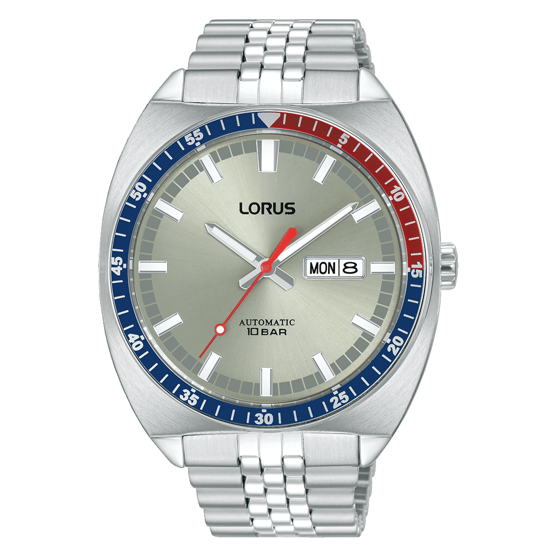Lorus Sports RL447BX9 Herren Armbanduhr Silber • Automatikwerk • 10 bar wasserdicht