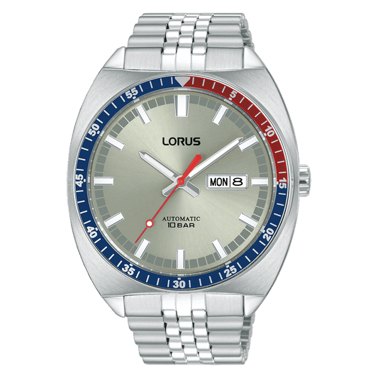Lorus Sports RL447BX9 Herren Armbanduhr Silber • Automatikwerk • 10 bar wasserdicht