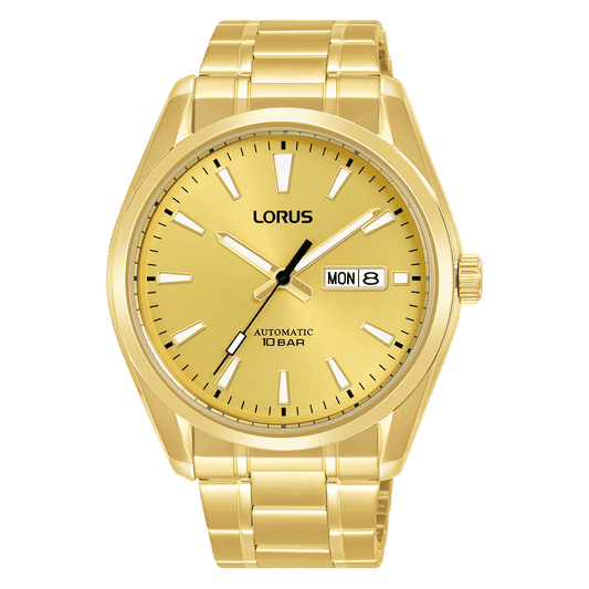 Lorus Classic RL456BX9 Herrenuhr Goldfarben • Automatikwerk • Mineralglas